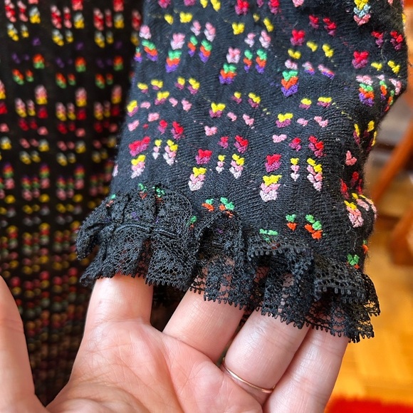 60s/70s Rainbow Boucle Knit Dress - Picture 8 of 8